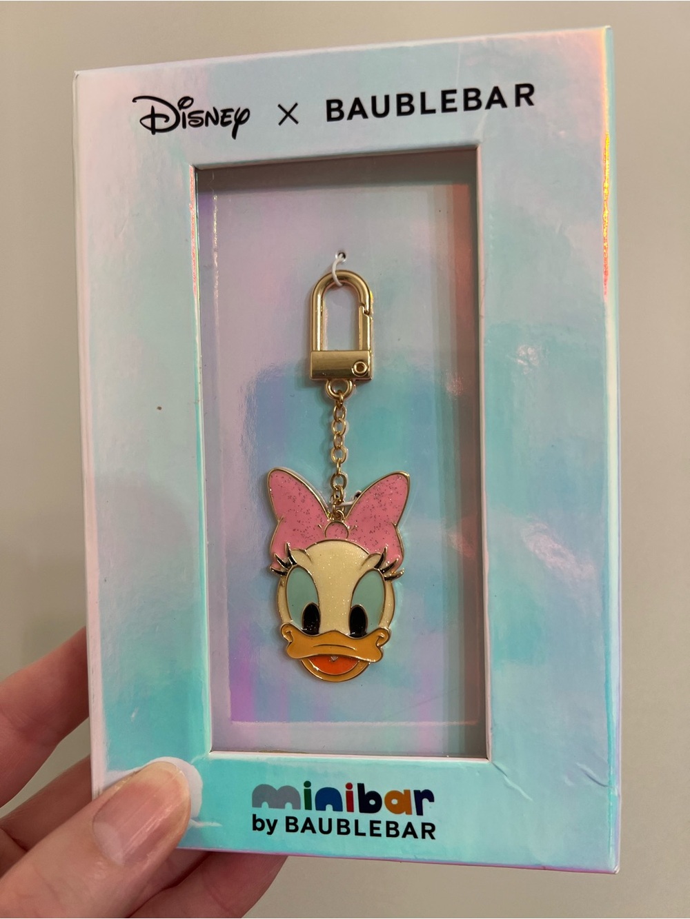 Disney minibar by BAUBLEBAR Daisy Duck bag charm.  NEW IN BOX